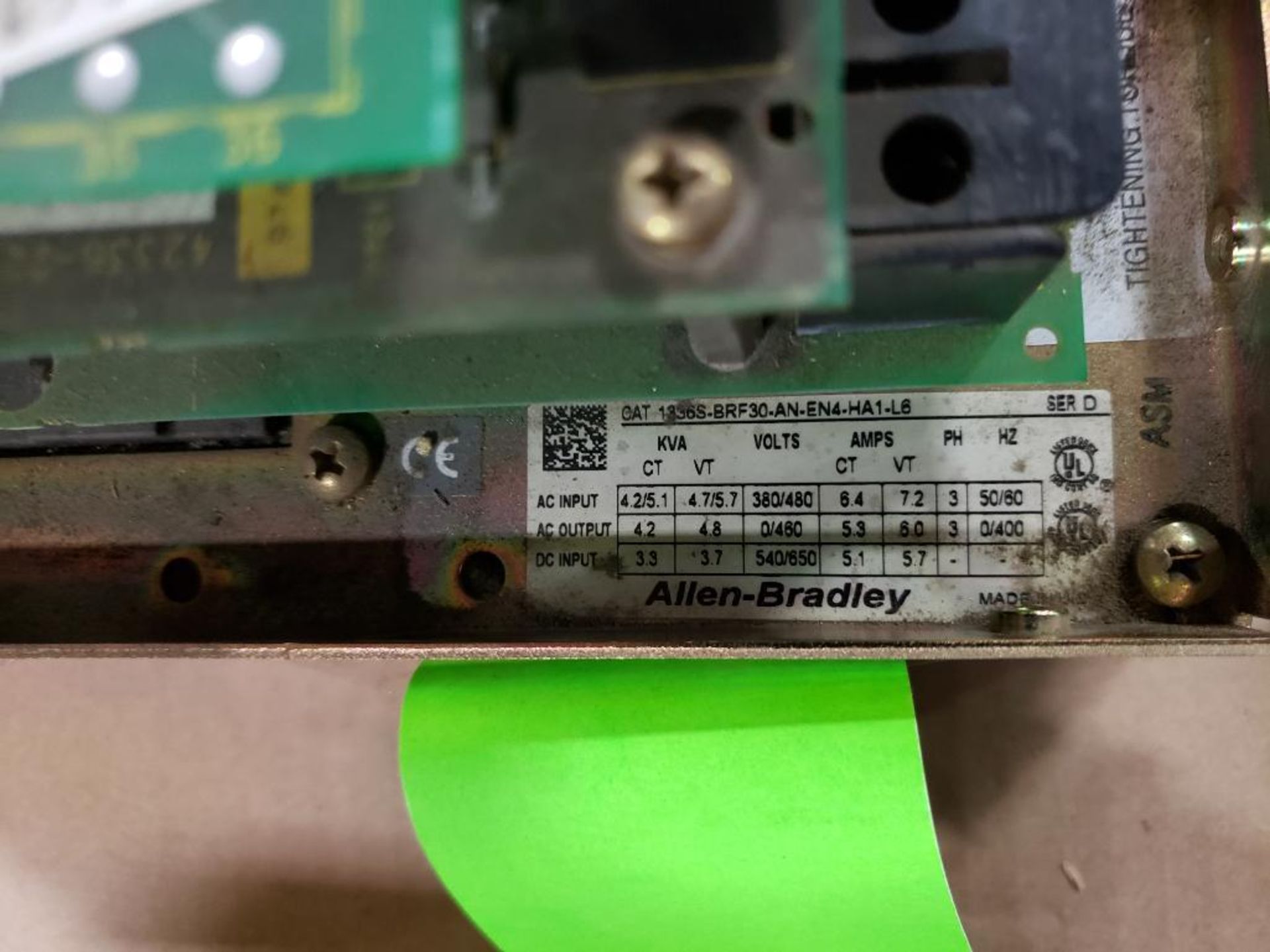 Allen Bradley 1336S-BRF30-AN-EN4-HA1-L6 Adjustable frequency drive. - Image 4 of 6