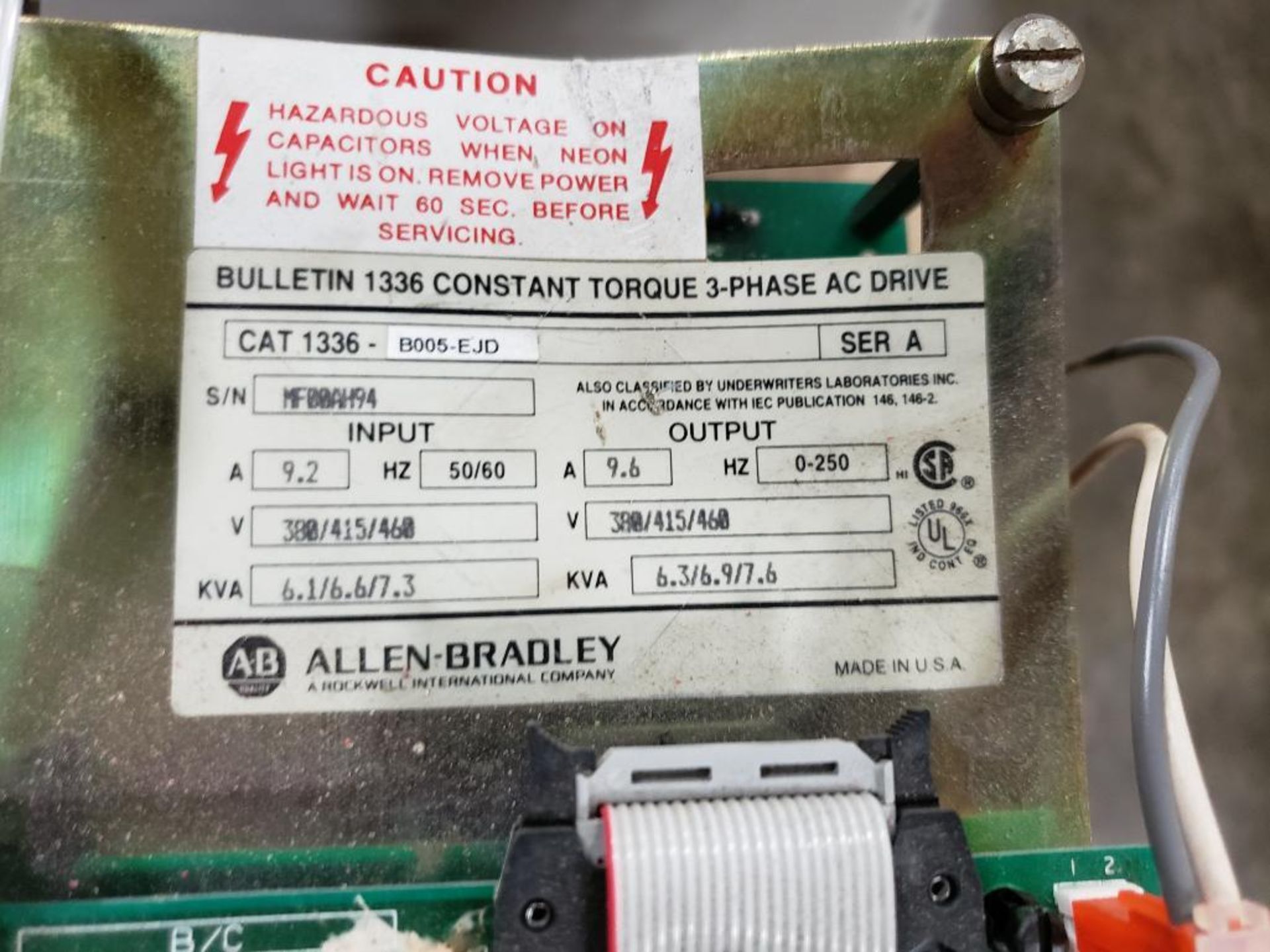 Allen Bradley 1336 constant torque 3-Phase AC drive. 1336-B005-EJD. - Image 2 of 6