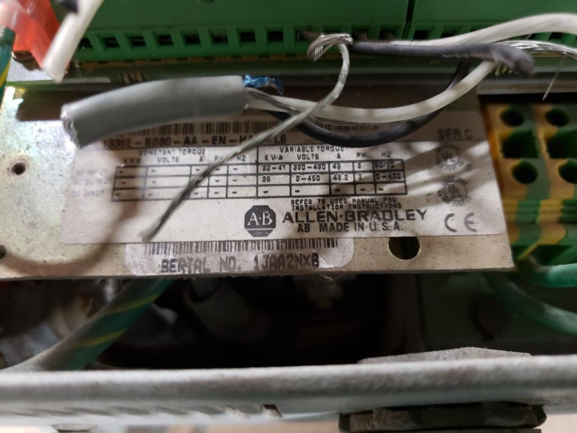 Allen Bradley 1336 Impact drive. 1336E-B030-AA-EN-HA2-L6. - Image 9 of 11