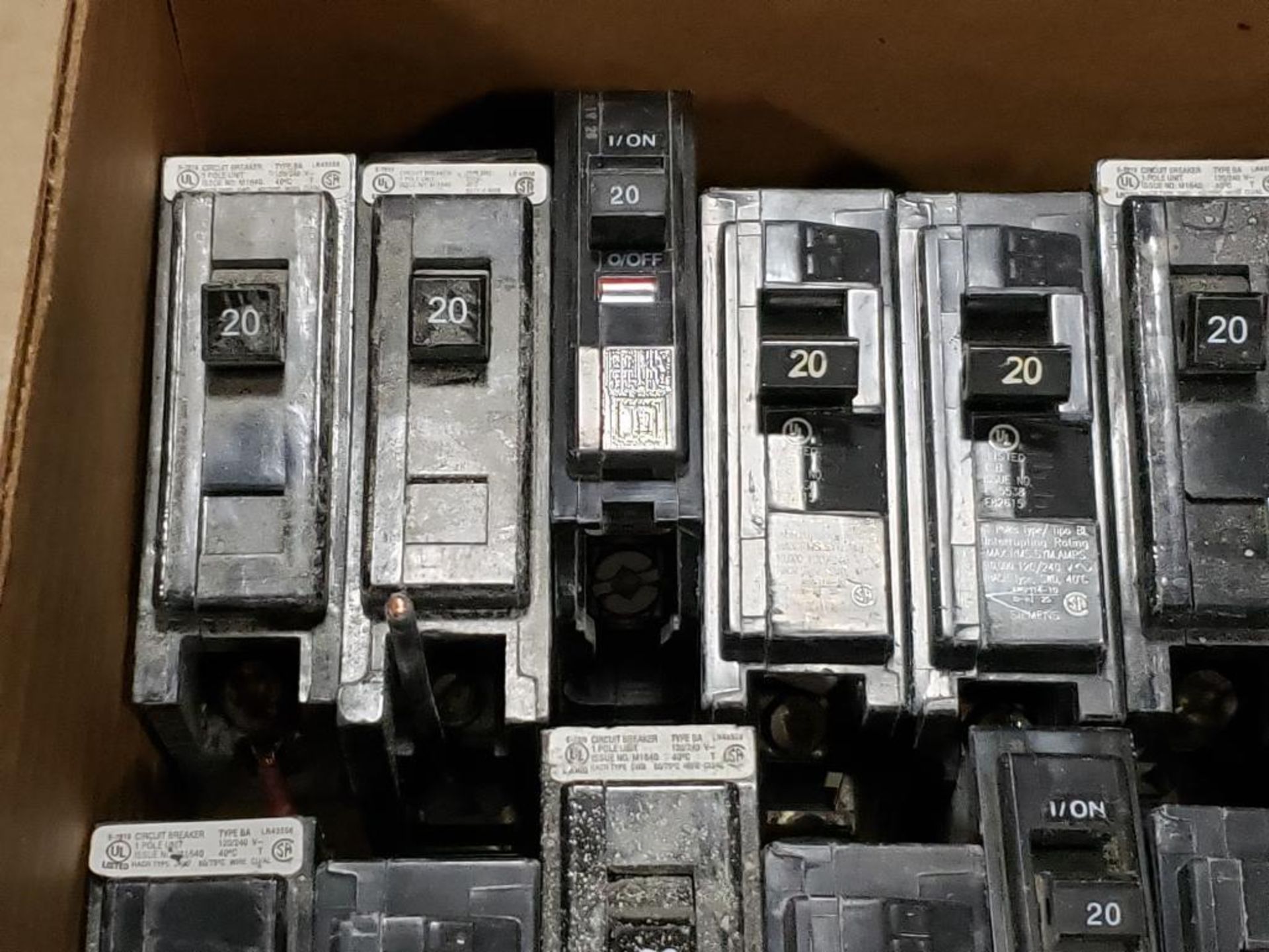 Large Qty of assorted electrical breakers. Square-D, Siemens. - Image 2 of 6