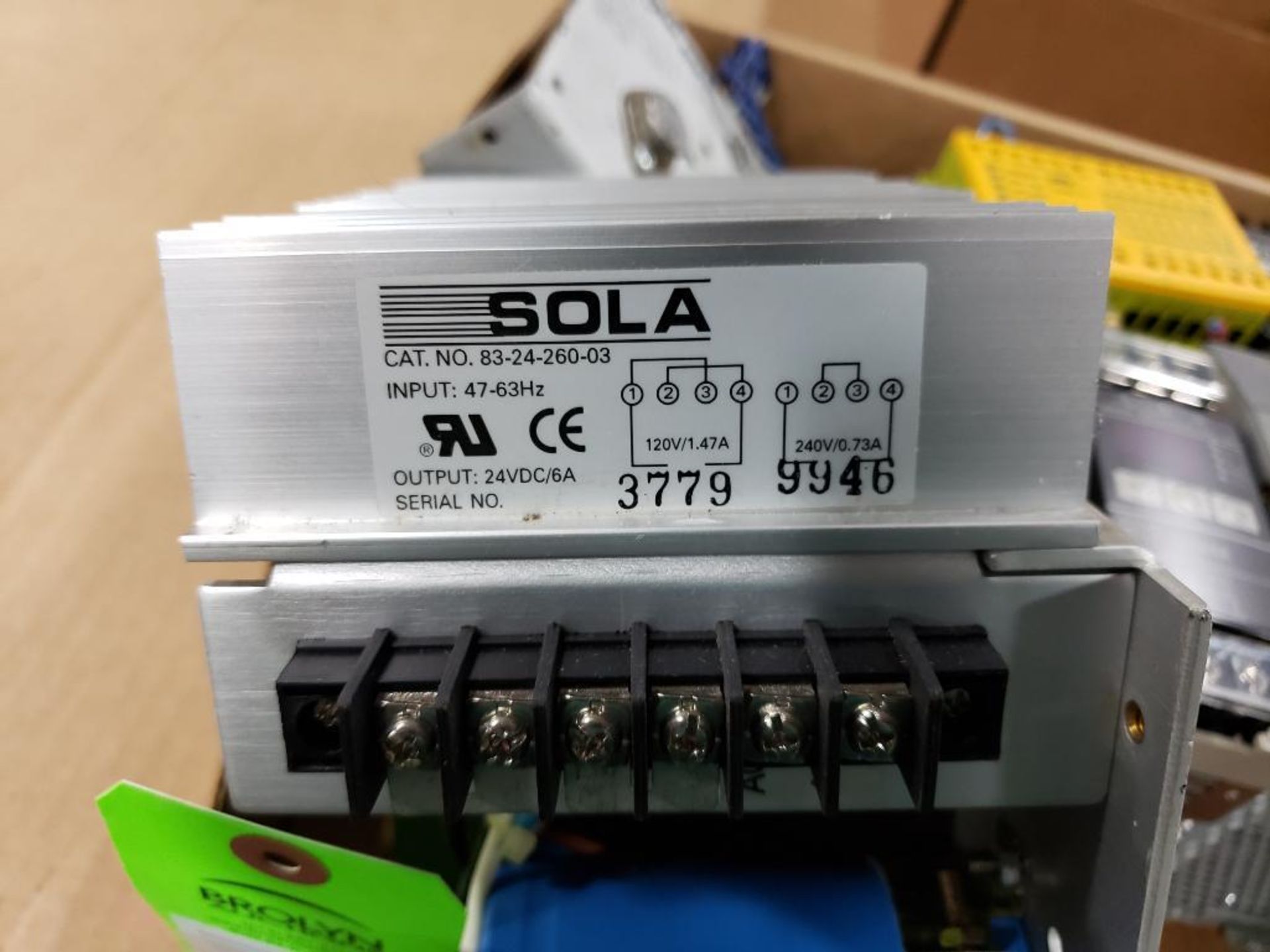 Qty 6 - Assorted electrical power supply, relay. Omron, Sola, Cutler Hammer, Pilz. - Image 6 of 10