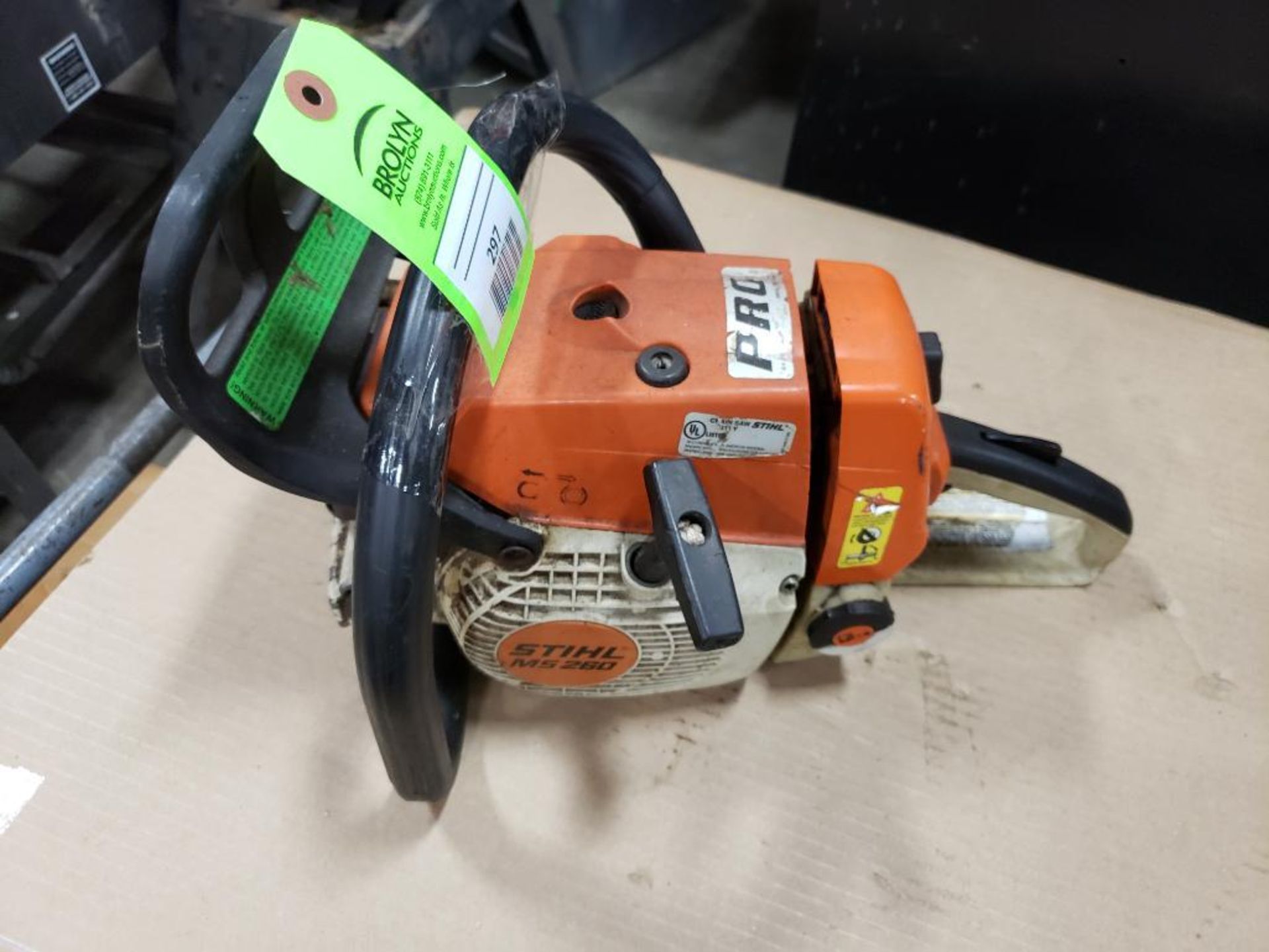 Stihl chainsaw MS260.