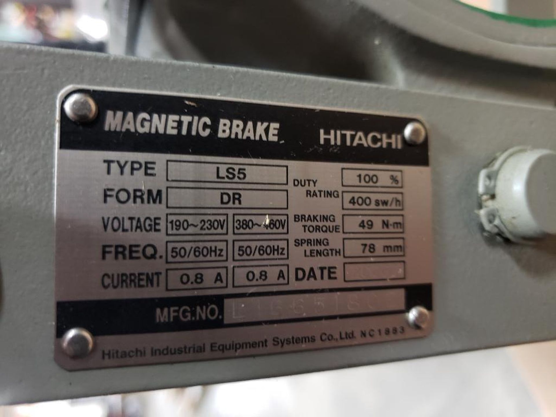 Hitachi Magnetic brake LS5. - Image 7 of 11