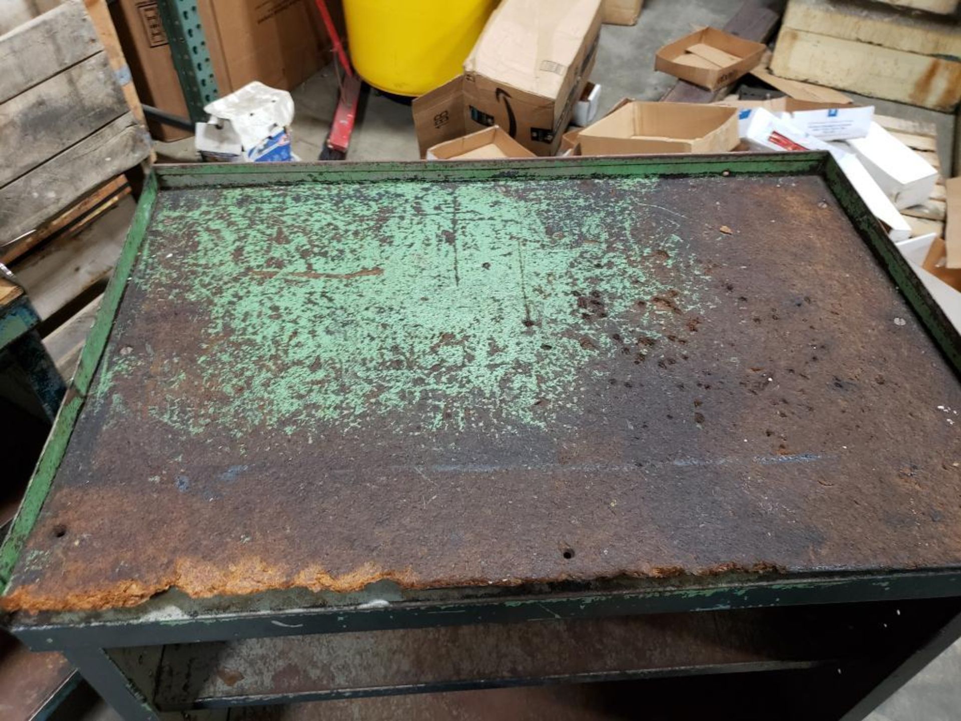 Qty 2 - Industrial work table. 36x24x36 WxDxH. - Image 4 of 6