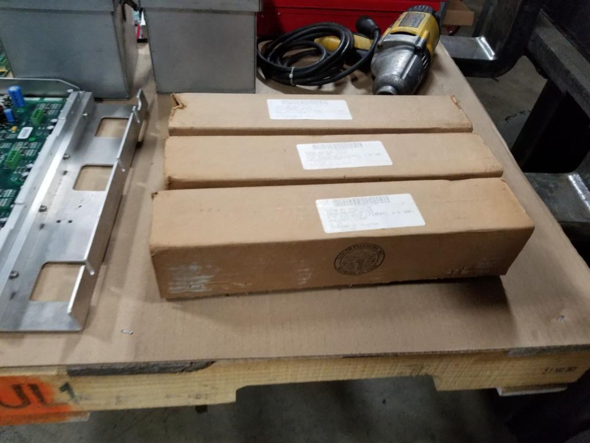 Pallet of assorted electrical. Enclosure box, control boards, monitor. - Image 13 of 15