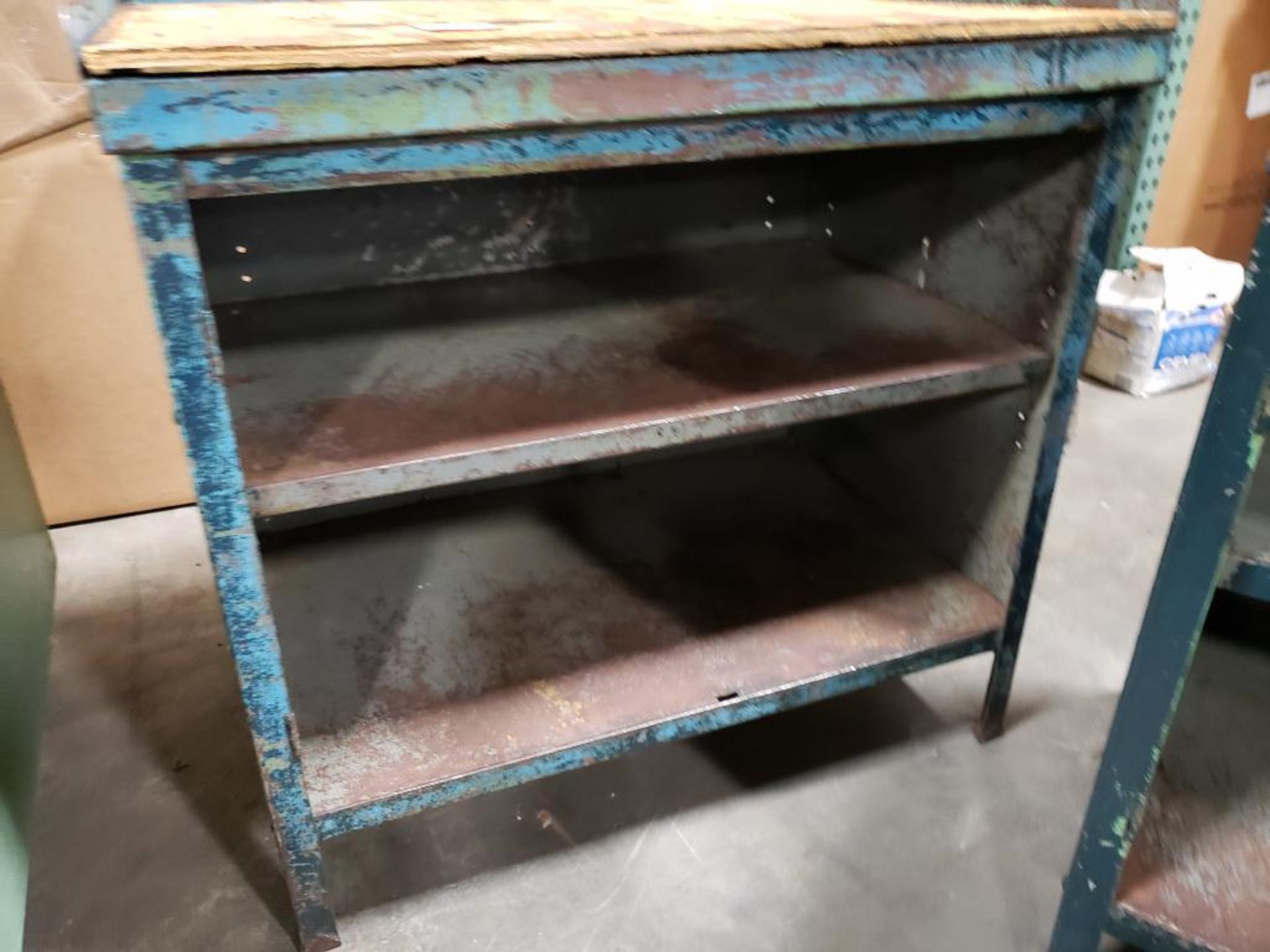 Qty 2 - Industrial work table. 36x24x36 WxDxH. - Image 3 of 6