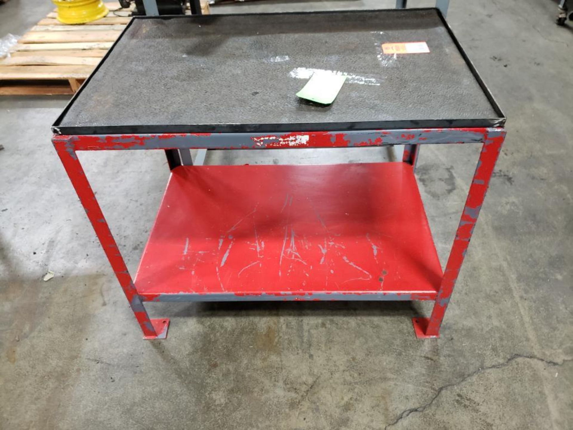 Qty 2 - Industrial work table. 36x24x36, 36x24x31 WxDxH. - Image 3 of 3