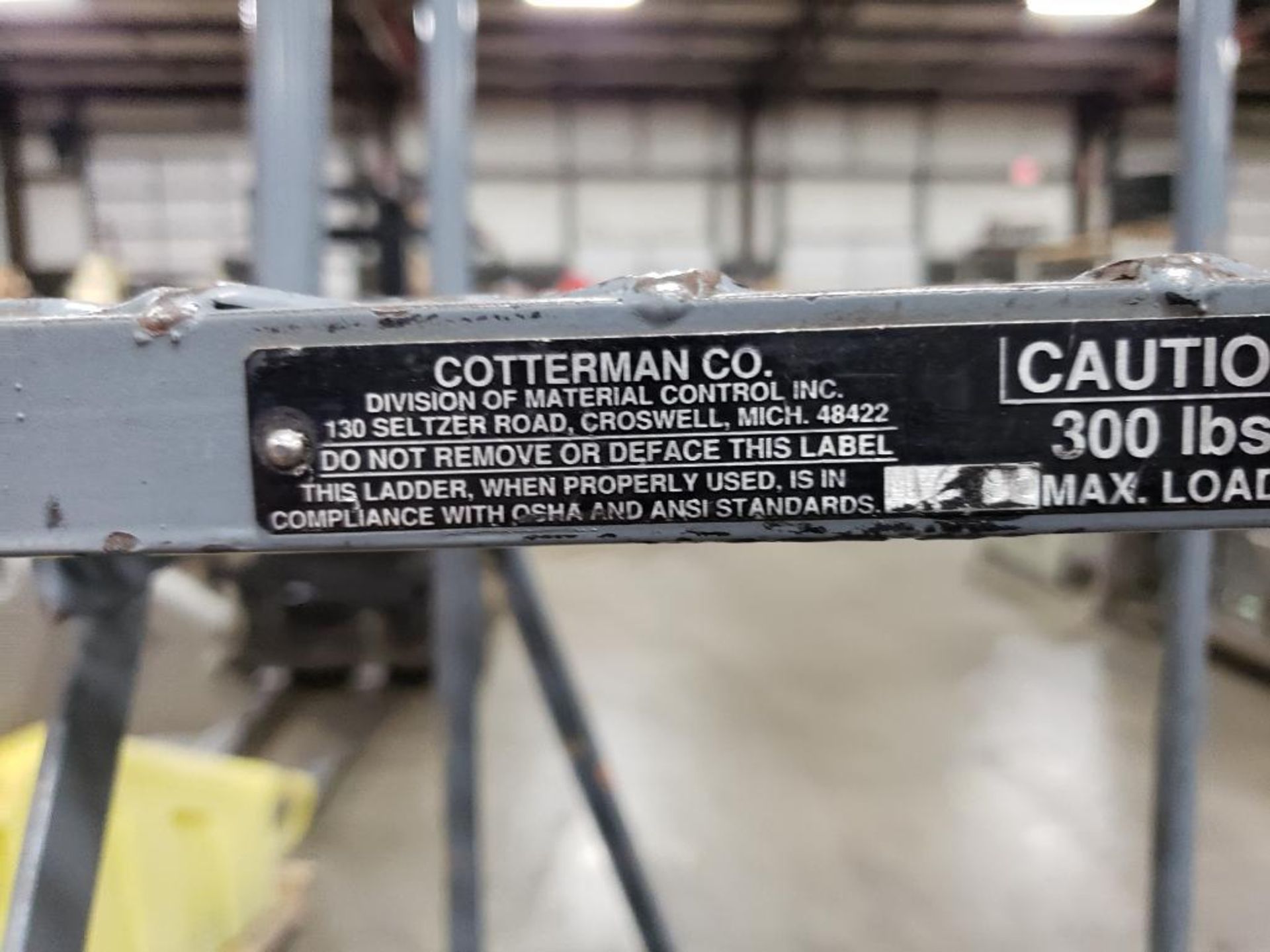 Cotterman Co. industrial step ladder. - Image 4 of 5
