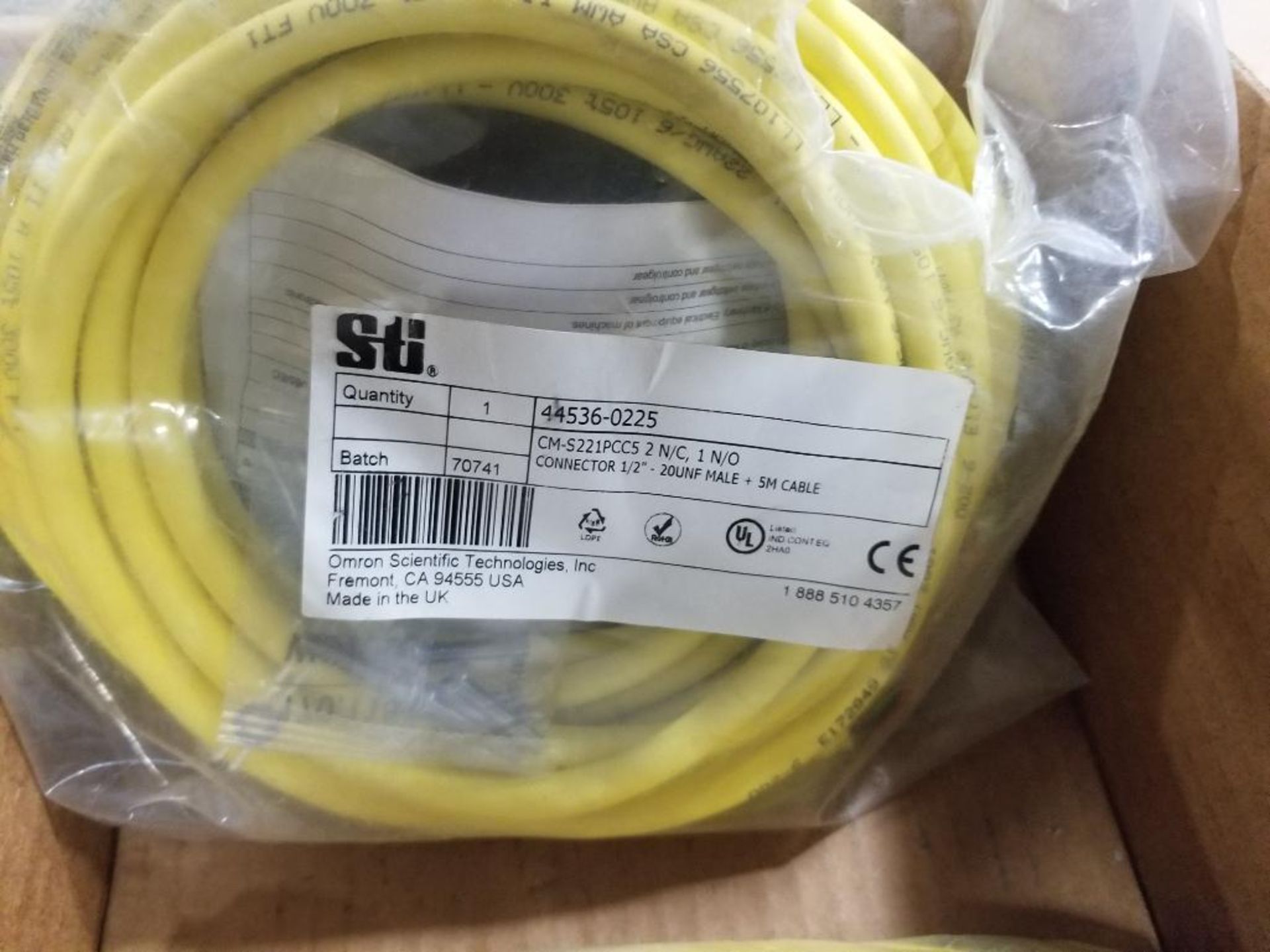 Qty 3 - STI 44536-0225 cordset. New in package. - Image 6 of 9