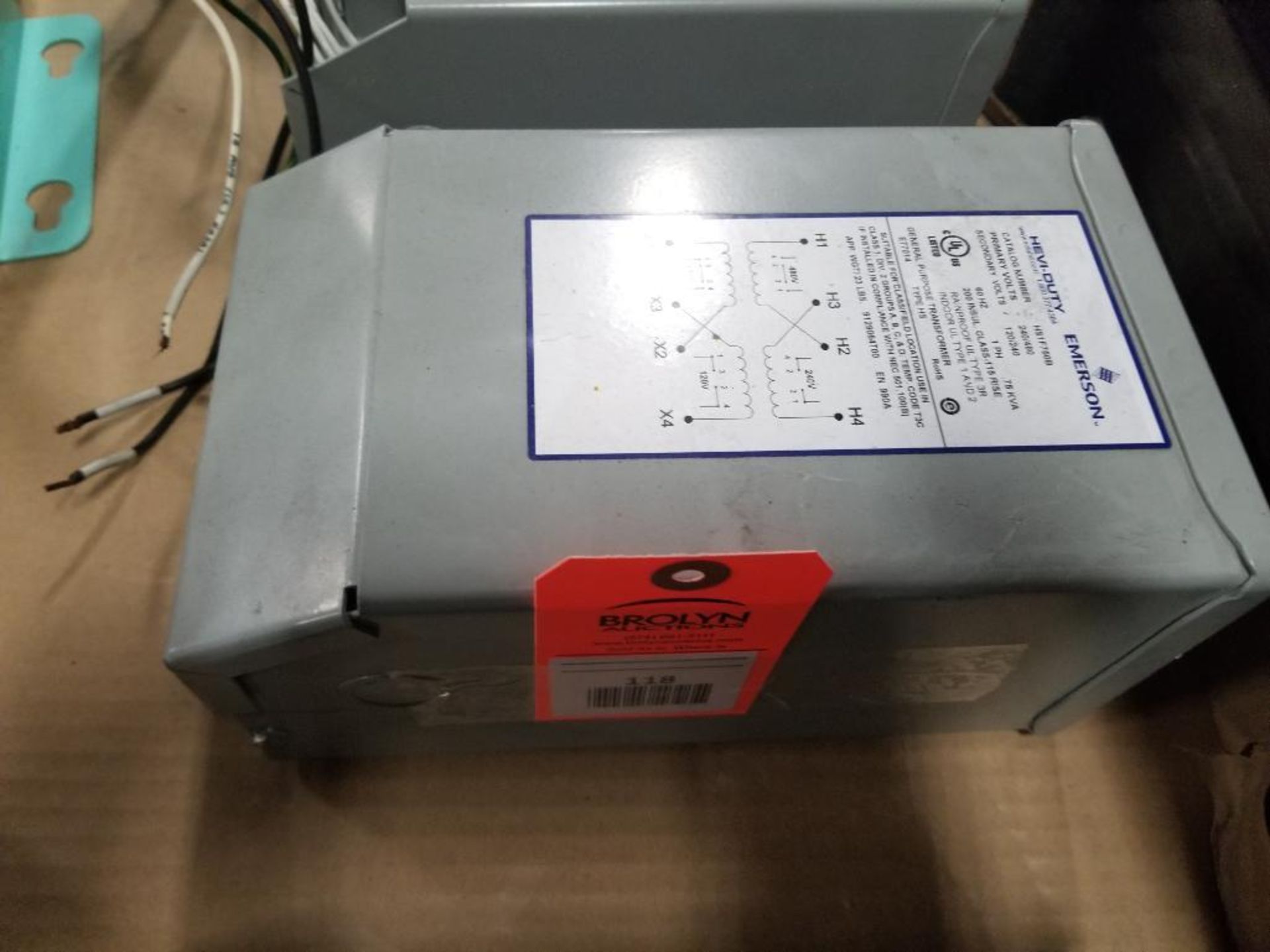 Emerson Hevi-Duty HS1F750B transformer. - Image 4 of 4