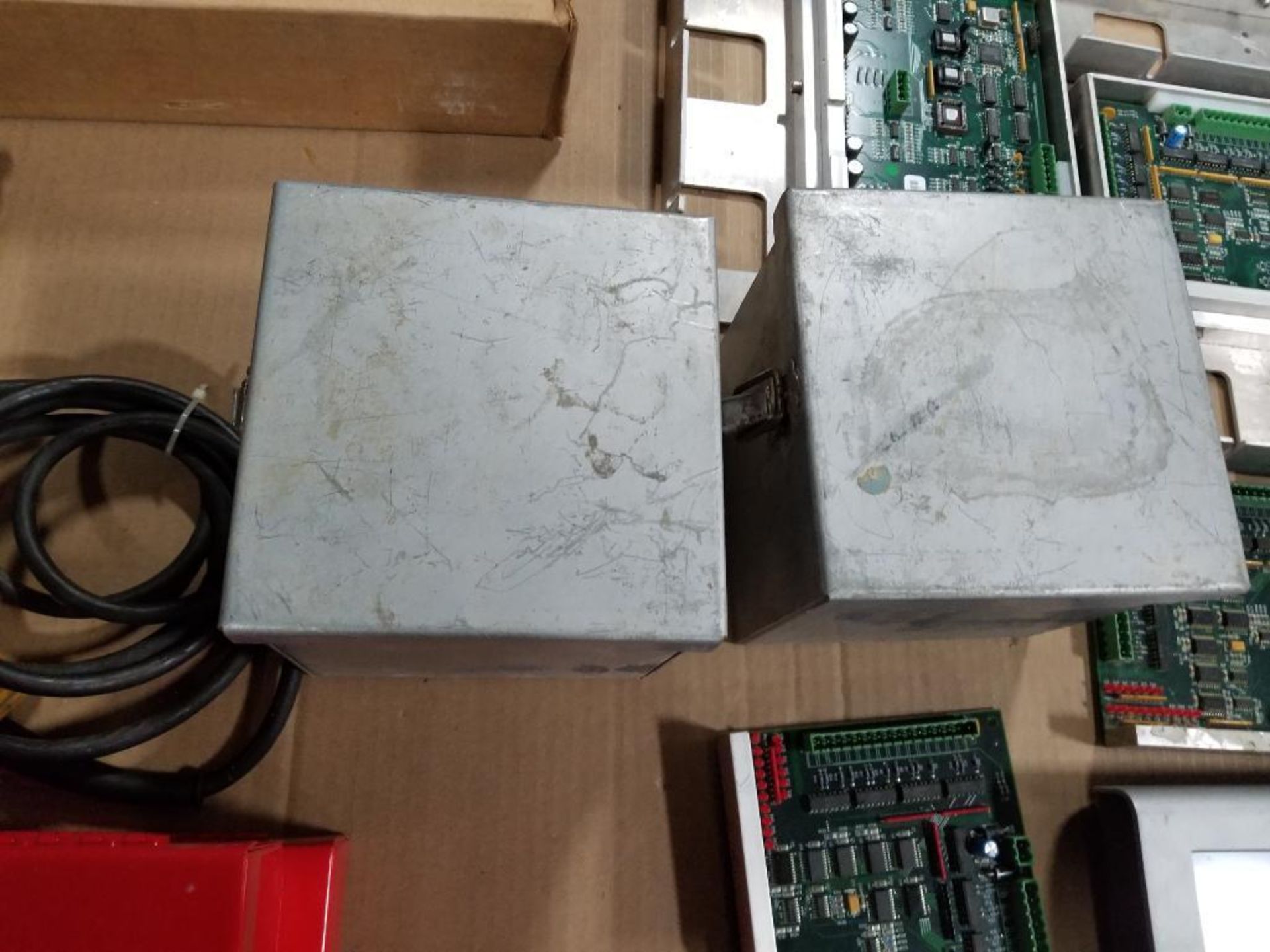 Pallet of assorted electrical. Enclosure box, control boards, monitor. - Image 5 of 15