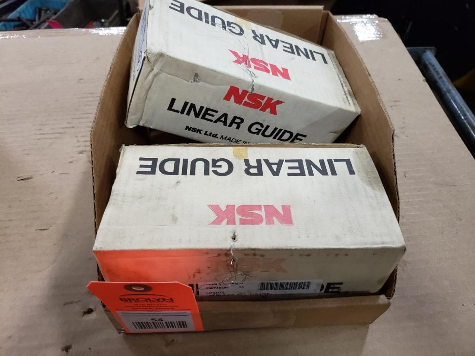 Qty 2 - NSK linear guide 900738589. LAH35FLZ. New in box.