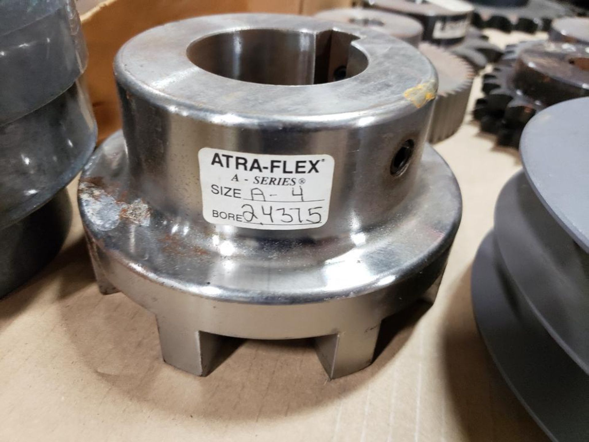 Pallet of assorted gears, sheave, pulley, coupling. Martin, Tsubaki, Atra-Flex. - Image 7 of 13