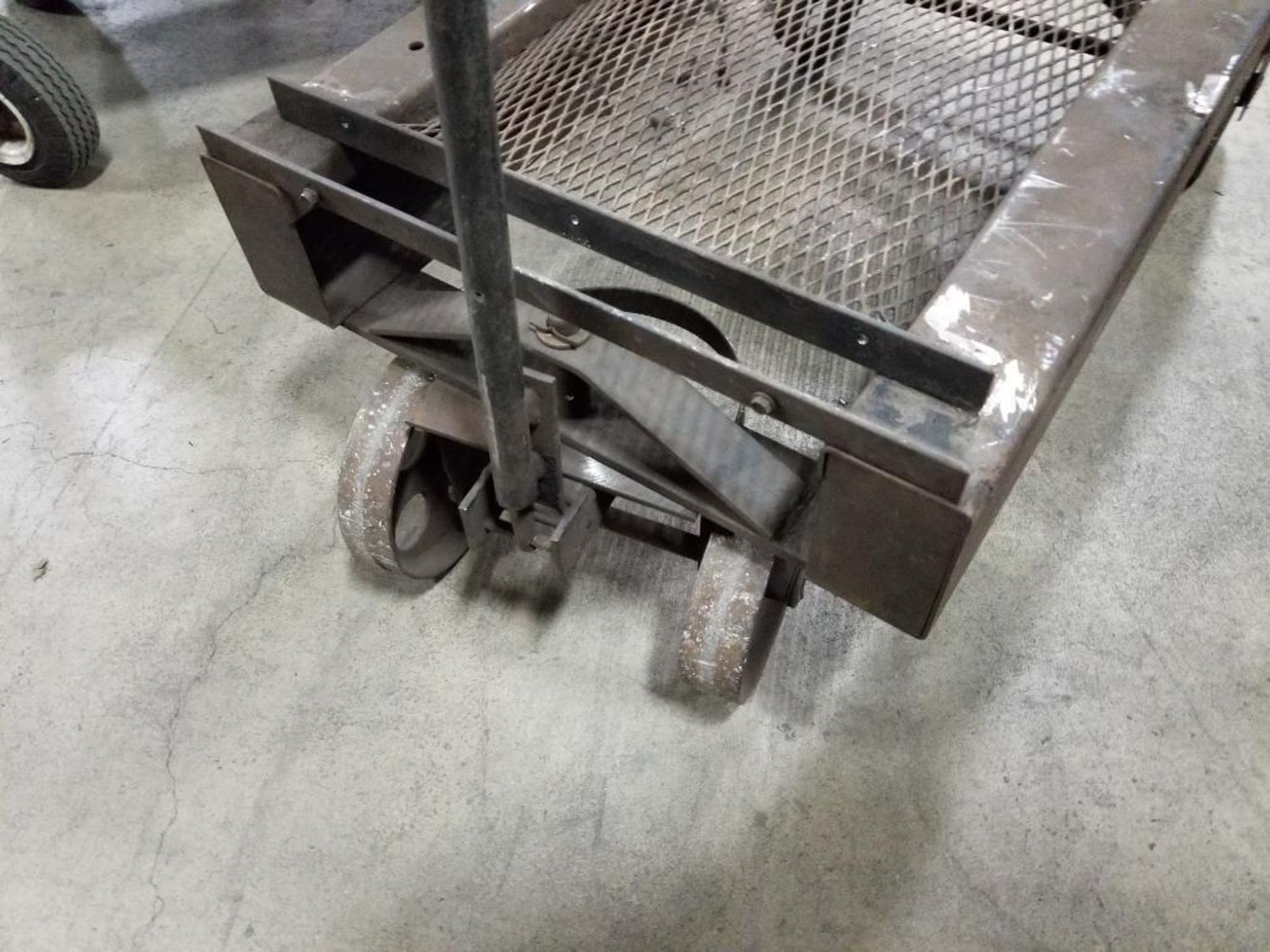 Heavy duty metal rolling cart. 24x36x14 LxWxH. - Image 3 of 10
