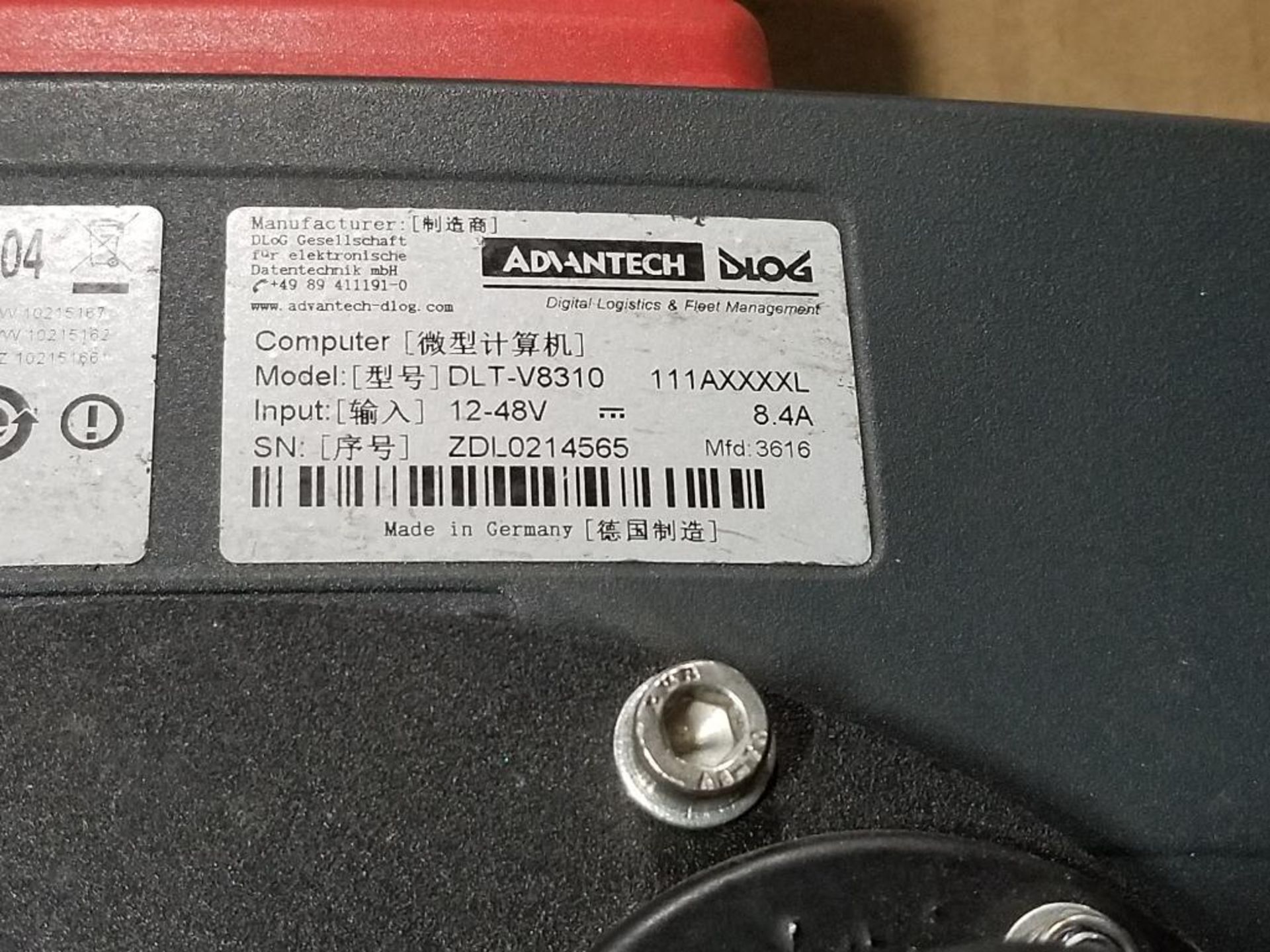 Advantech DLOG DLT-V8310 user display. - Image 5 of 6