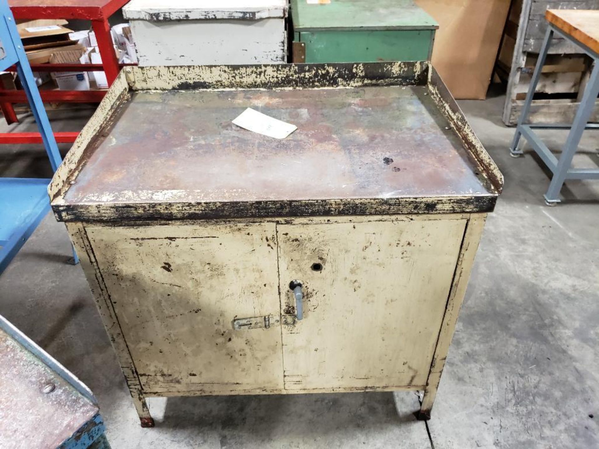 Qty 2 - Industrial cabinet. 36x24x37 WxDxH. - Image 4 of 5