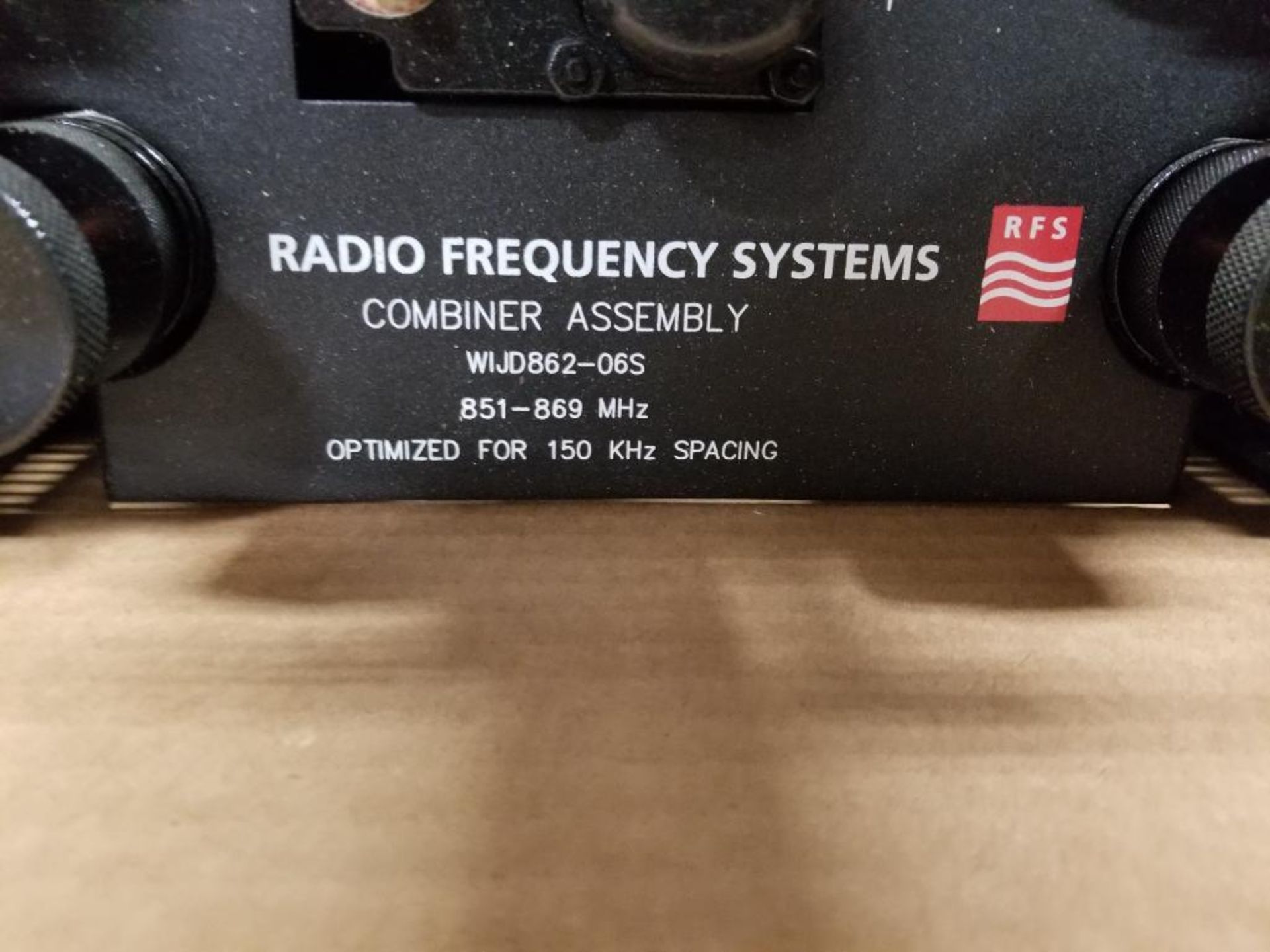 RF Systems Radio Frequency Systems 800 Mhz RF Combiner 851-869 Mhz 150kHz. WIJD862-06S. - Image 3 of 11