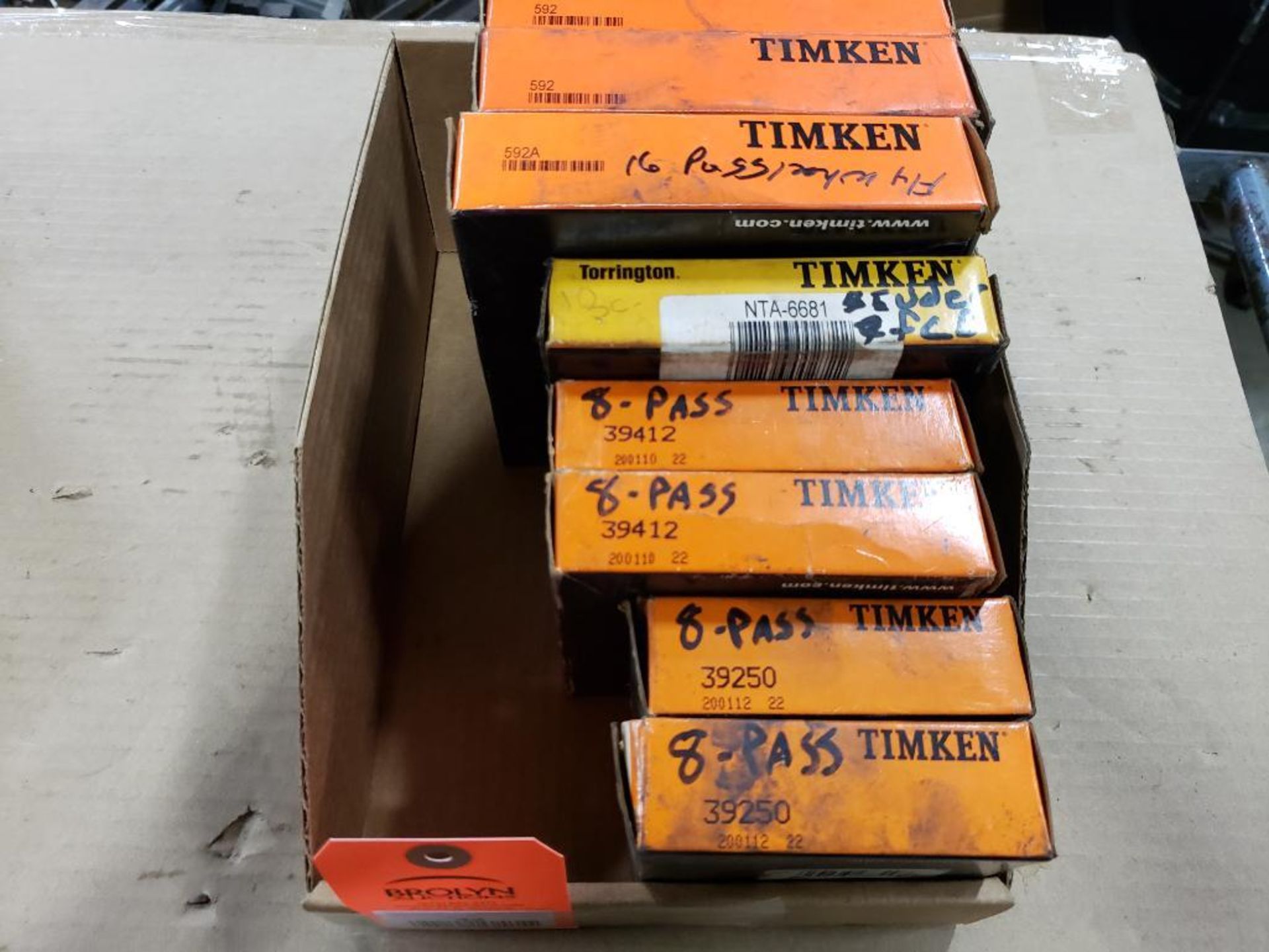 Qty 8 - Assorted Timken Bearing. New in box.