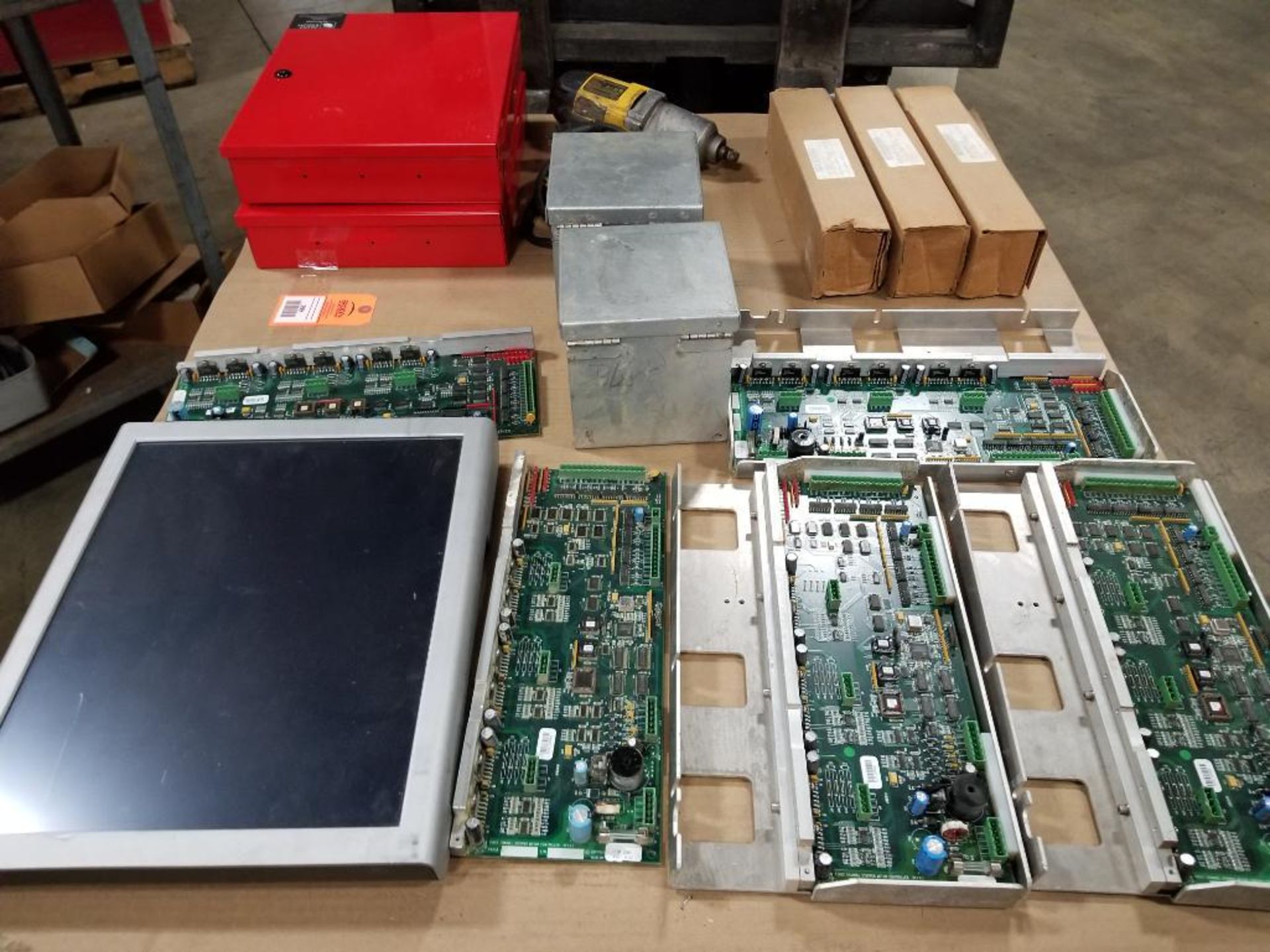 Pallet of assorted electrical. Enclosure box, control boards, monitor. - Image 10 of 15