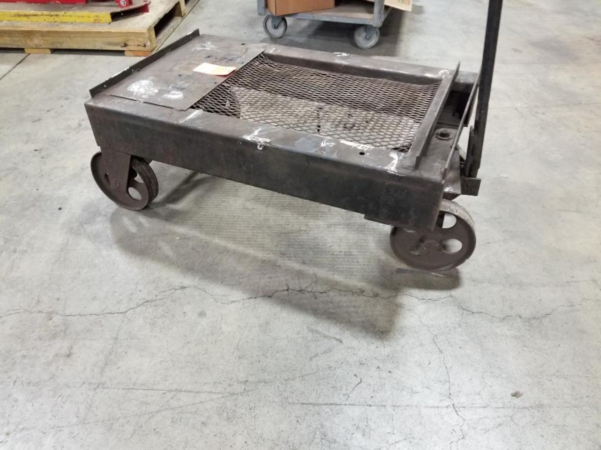 Heavy duty metal rolling cart. 24x36x14 LxWxH. - Image 5 of 10