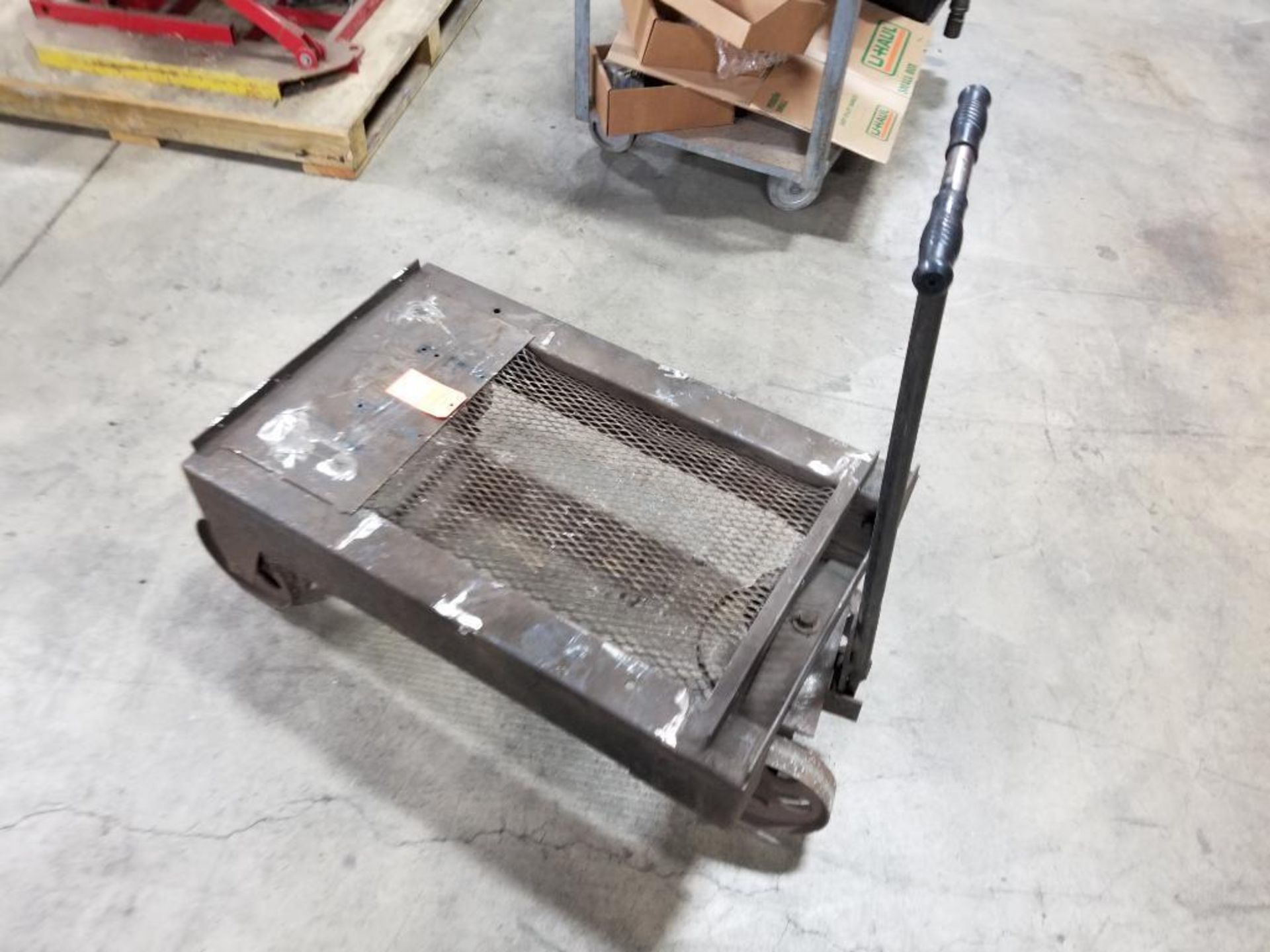 Heavy duty metal rolling cart. 24x36x14 LxWxH. - Image 4 of 10