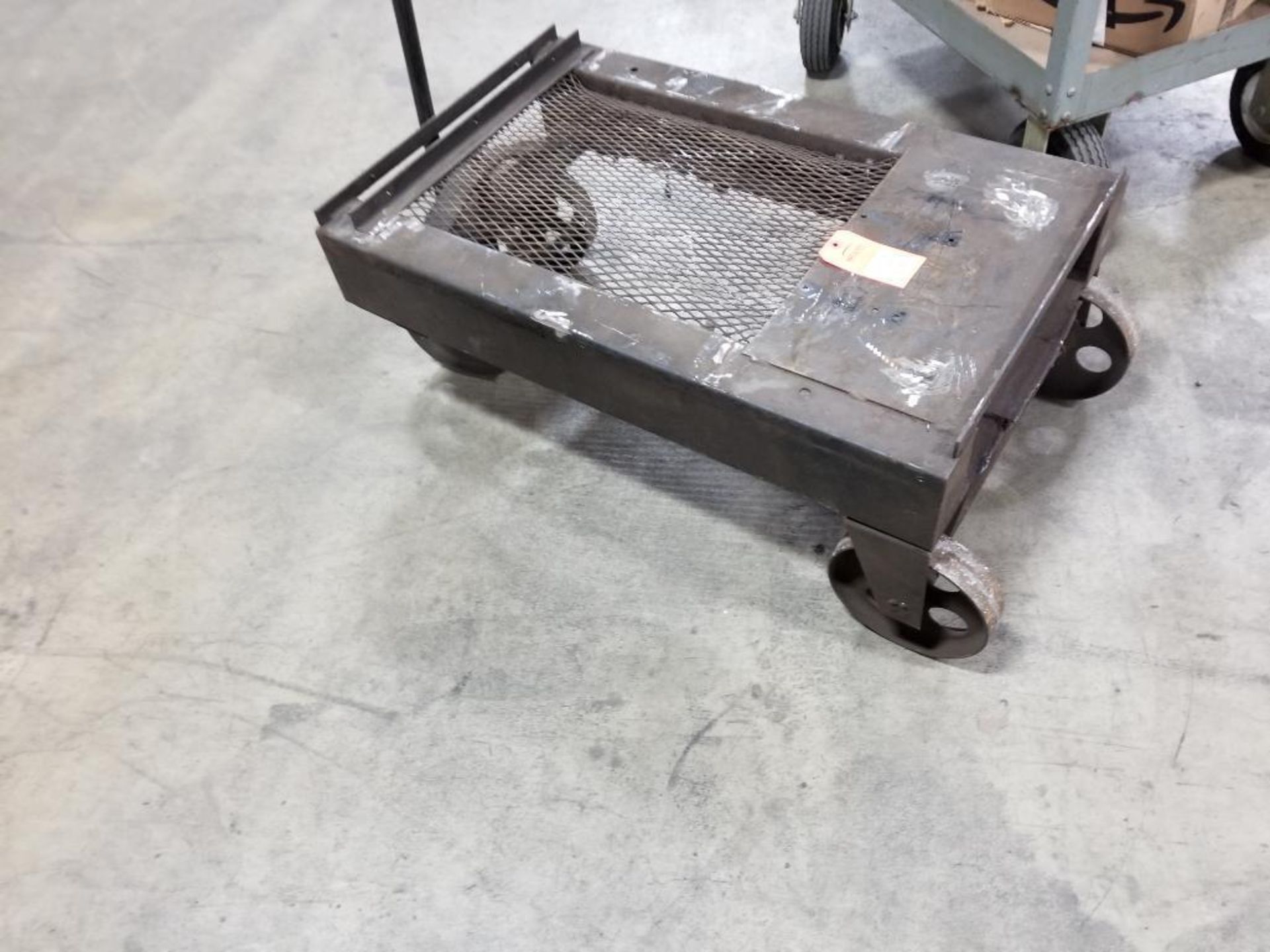 Heavy duty metal rolling cart. 24x36x14 LxWxH. - Image 2 of 10