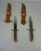 Carl Schlieper, "African Hunter" Hunting Knife, Solingen Germany marked to Blade, With wood grip and