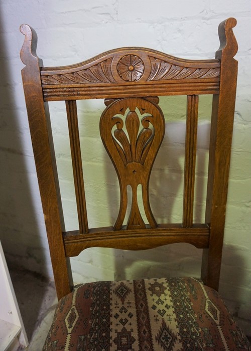 Harlequin Set of Ten Oak Dining Chairs, Comprising of a Set of Six and a Set of Four, 104cm, 106cm - Image 4 of 7