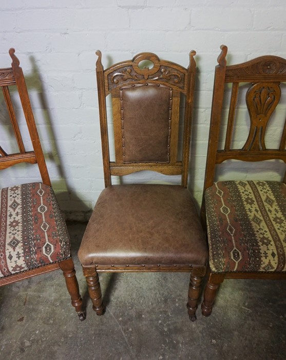 Harlequin Set of Ten Oak Dining Chairs, Comprising of a Set of Six and a Set of Four, 104cm, 106cm - Image 2 of 7