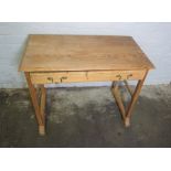 Ash Side Table, Having a Single Drawer, 74cm high, 93cm wide, 52cm deep