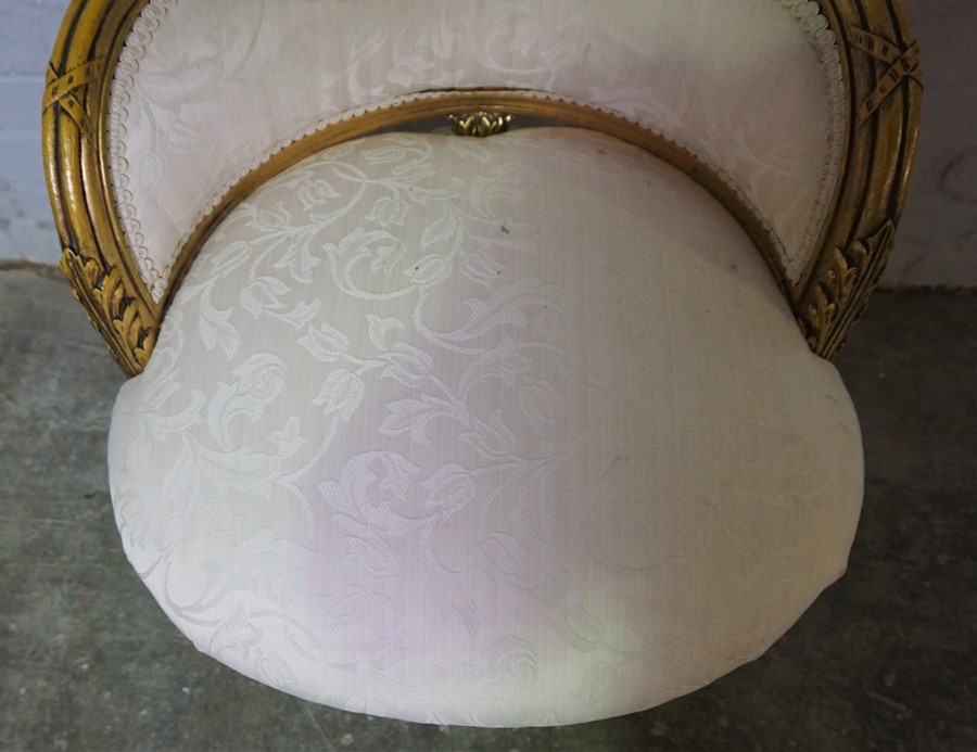 French Style Upholstered Bedroom Chair, 65cm high - Image 2 of 4