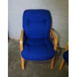 Pair of Office Armchairs, 86cm high, (2)