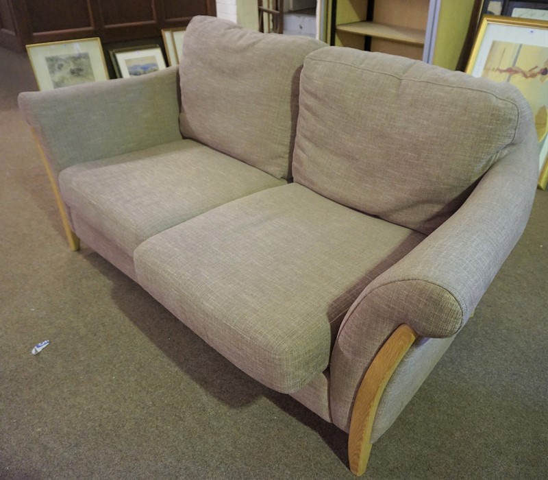 Ercol Fabric Covered Two Seater Sofa, 74cm high, 190cm wide, 96cm deep - Image 2 of 4