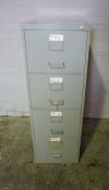 Metal Filing Cabinet, 132cm high, 46cm wide, 62cm deep