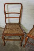 Pair of Walnut Bergere Parlour Chairs, 91cm high, (2)