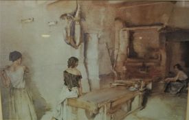 Three Sir William Russell Flint Prints, (3)