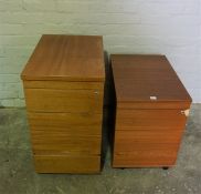 Two Similar Office Cupboards, Largest 43cm high, 70cm wide, 60cm deep, (2)