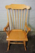 Beech Style Rocking Chair, 105cm high