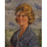M.G Spurrier "Female Portrait" Oil on Panel, 49cm x 38.5cm, Also with another Female Portrait, (2)