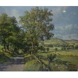 James McIntosh Patrick "Highland Lane" Signed Print, Signed in Pencil, With Blind Stamp, 40cm x