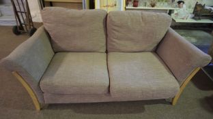 Ercol Fabric Covered Two Seater Sofa, 74cm high, 190cm wide, 96cm deep