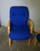 Pair of Office Armchairs, 86cm high, (2)