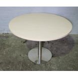 Modern Circular Office Table, 73cm high, 101cm wide