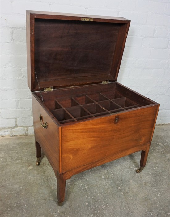 Regency Mahogany Wine Cooler, circa early 19th century, Having a hinged top enclosing a fitted - Image 2 of 5