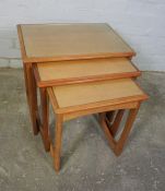 N.H Chapman & Co "Siesta" Newcastle, Alnwick and Carlisle, Retro style Teak Nest of three