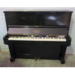 Bechstein of Berlin, Ebonised Upright Piano, circa late 19th / early 20th century, Number 13625