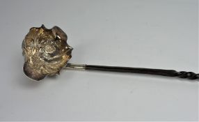 George III Silver Toddy Ladle, Hallmarks for London, Having a shaped Bowl, Whalebone style Handle,