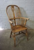 Windsor Ash & Elm Armchair, circa 19th century, 106cm high