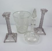 Collection of Glass, circa 19th century and later, To include two Rummers, Rinsing Bowl,