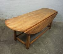 N.H Chapman & Co "Siesta" Newcastle, Alnwick & Carlisle, Burr Drop Leaf Table, Label to the